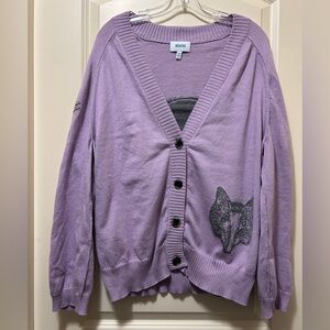 Koch Mom Goals Fox Cardigan